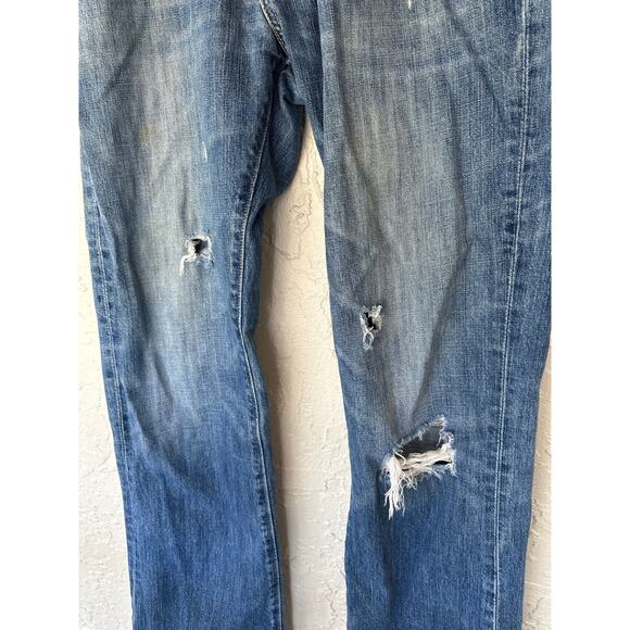 Vintage Abercrombie & Fitch - Handcrafted - Distressed Slim Low Rise Jeans-32x32 - Picture 6 of 16